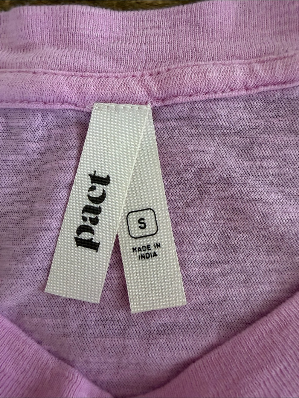 Pact Lightweight Short-Sleeved Side Slits Tee Size S - Picture 3 of 6